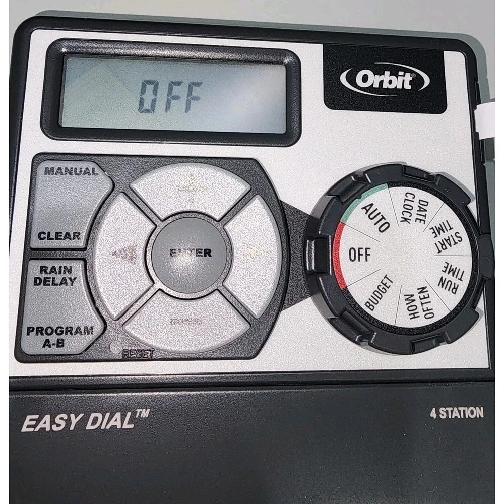 Orbit Easy Dial Sprinkler Timer 4 Station In Box. Works